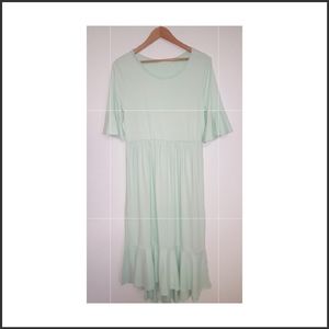 Comfy empire waist ruffly boutique dress